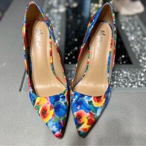 Floral Print Heels by